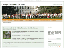Tablet Screenshot of college-nazareth-voisenon.com